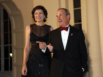 Michael Bloomberg and wife